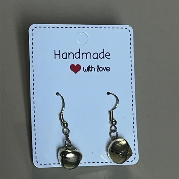 Jingle Bell Earrings Handcrafted - Picture 6 of 12